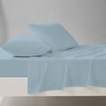 thumbnail image 5 of Purity Home 4-Piece 100% Brushed Organic Cotton Percale Bedsheet Set, 300 Thread Count Breathable, Super Soft & Cozy Bedding, Queen, Aqua, 5 of 14