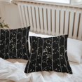 thumbnail image 6 of Throw Pillow Covers 16x16 Inch Set of 2, Sparrow Waterproof Outdoor Pillow Covers, Spring Birds on The Branches Vintage Country Black Decorative Cushion Pillowcases for Couch, Sofa, Bed, Patio, 6 of 9