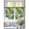 thumbnail image 4 of Green Leaves Sheer Curtains for Living Room Bedroom Vintage Summer Tropical Leaf Floral Sheer Curtains 54 Inch Long 2 Panels Set Light Filtering Curtain Window Treatments Drapes for Dining Room, 4 of 6