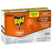 Raid Concentrated Deep Reach Pest Killer & Roach Fogger, 1.5 oz, 3 Count