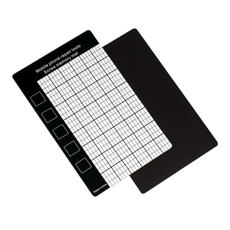 BUYISI Magnetic Mat Screw Memory Mat 145 X 90Mm 1Pc Black Fix Small Screws  Tool Useful 