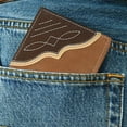 thumbnail image 6 of Wrangler Men's Bifold Wallet with Flip-Out ID Window, Genuine Leather, RFID Blocking, Fathers Day Gifts, 6 of 8