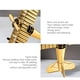 thumbnail image 4 of Adorno de avión de hierro | Avión de combate metálico vintage modelo Oro Plata | Pieza de decoración militar 8,38" | Decoración clásica de estanterías coleccionables | Estilo retro imaginativo, 4 of 6