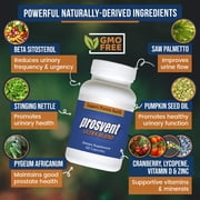 Prosvent Ultra Blend Advanced Prostate Support Natural Supplement Ease Urinary Frequency & Urgency (60 Count)