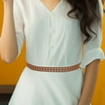 thumbnail image 2 of Phenofice Rope Belt Women for Parties Light Brown Ethnic Style 1Pack, 2 of 8