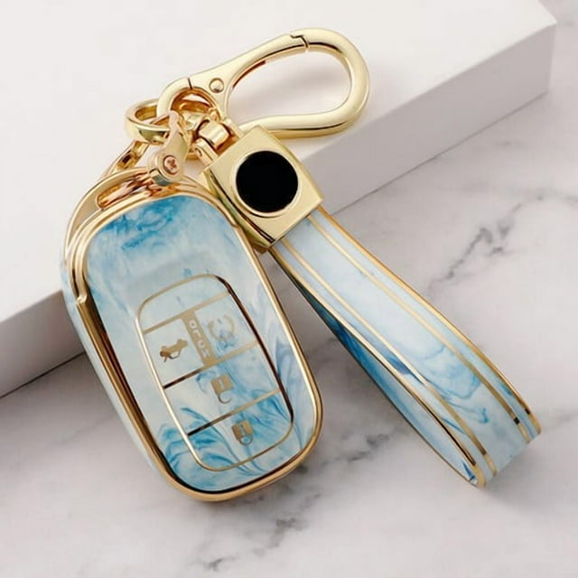 Car Key Fob Cover Case Protector 4 Buttons Jade Style TPU Key Case Cover Fob For Honda Civic Accord Vezel 2022