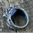 thumbnail image 6 of MENDEL Cool Mens Stainless Steel Dragon Claw Blue Evil Eye Eyeball Ring Sz 7-13, 6 of 6