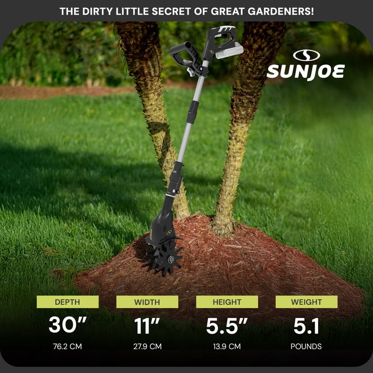 Sun Joe 24V Cordless Garden Tiller and Cultivator, Tool Only photo 6