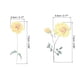 thumbnail image 2 of Calcomanías de vinilo de girasol amarillo transparente, calcomanías de flores claras de PET, paquete de 40, 2 of 6