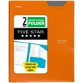 thumbnail image 3 of (2 pack) Five Star Stay-Put Plastic and Prong Folder, Sedona Orange (340300H-WMT22), 3 of 10