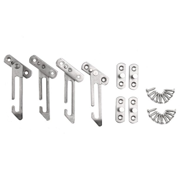 4 Pack Window Restrictor Locks Window Restrictor Hook Stainless Steel