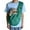 Green, variant on Reversible Sling Messenger Bag for with Storage Pocket Comfortable Hands-Free Travel Shoulder Tote for Outdoor Walking