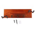 thumbnail image 1 of Guitar Wall Mount Shelf, Decorative Multi Function Easy To Assemble Gift Wood Guitar Rack Space Saving With Top Compartment For Classical Guitars For Friend, 1 of 8