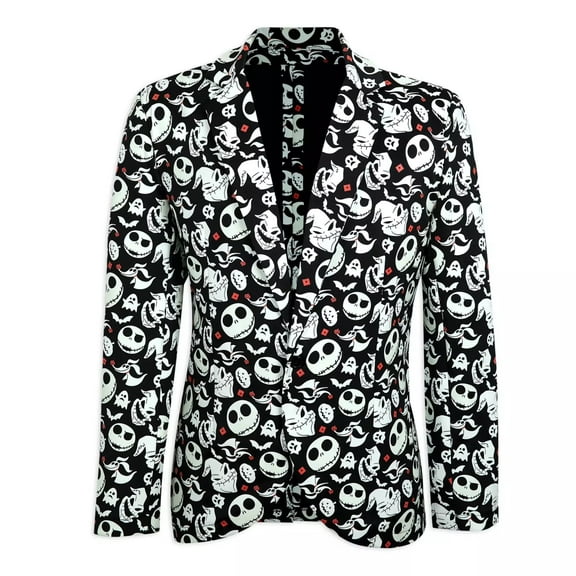The Nightmare Before Christmas Glow-in-the-Dark Jacket for Adults Size L/XL - Costume Dress Up