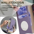 thumbnail image 3 of Dteck Wallet Case for Motorola Moto G Power 5G 2023, Bag Design,Zipper Purse Pouch Cover PU Leather Mirror Flip Case with Card Holder Long Shoulder Strap for Moto G Power 5G 2023,Purple (New Design), 3 of 6