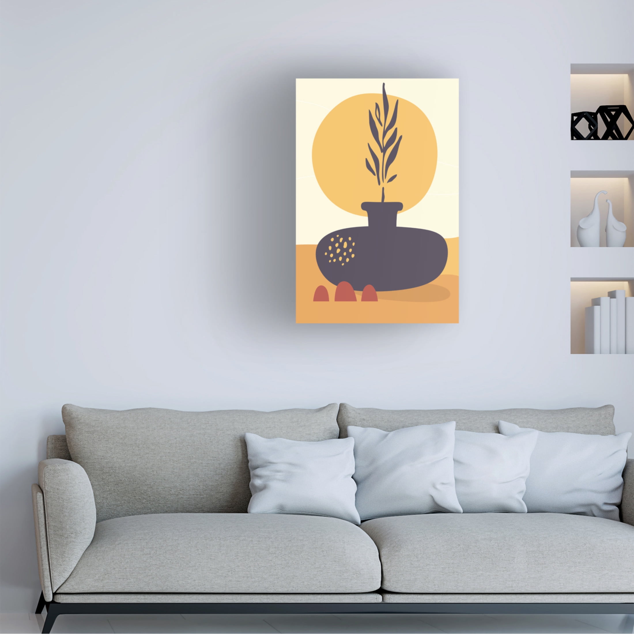Trademark Fine Art jay stanley  Boho Botanicals Collection 2 Canvas Wall Art