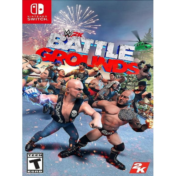 Restored W2K Games Battlegrounds (Nintendo Switch, 2020) Wrestling Game (Refurbished)
