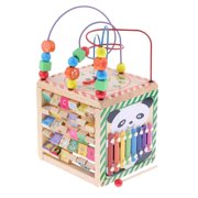 Wood Activity Bead Maze Shape Multi-purpose Kids Educational Toy