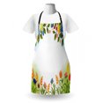 thumbnail image 3 of Harvest Apron, Fall Nature Inspired Colorful Frame Fruits and Flowers Berries Swirl Leaves, Unisex Kitchen Bib with Adjustable Neck for Cooking Gardening, Adult Size, Multicolor, by Ambesonne, 3 of 4