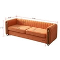 thumbnail image 4 of Chesterfield Velvet Sofa Upholstered Couch with Removable Cushions and Gold Metal Legs, for Living Room Office Apartment, 4 of 10