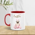 thumbnail image 5 of Easter Egg Pug Bunny Ear Welcome Spring Truck 11oz Accent Two-tone Mug Dog Lover Gifts Coffee Tea Cup - 12002, 5 of 5