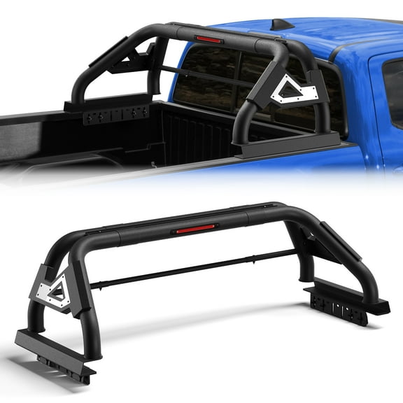 POFENZE Roll Bar for Mid Size Pickup Truck Headache Rack for Jeep Gladiator JT, Toyota Tacoma, Chevy Colorado & GMC Canyon