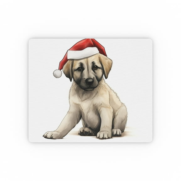 DistinctInk Mouse Pad - 1/4" Foam Rubber - Anatolian Shepherd Dog Puppy Drawing