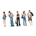 thumbnail image 2 of 5 figuras a escala 1/64 de , modelos pequeños de moda para hombres y mujeres, adornos , figuras de resina pintadas a mano para escenas, 2 of 9