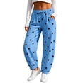 thumbnail image 3 of VBVC Women's Polka Dot Joggers with Pockets , High Waisted Drawstring Sweatpants For Women, S-2XL, 3 of 8