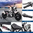thumbnail image 2 of 36V Ride On Off-Road Motorcycle Electric Dirt Bike for Teens, 350W Brushless Motor, 16.5MPH with Music, Spring Suspension, LED Light, Leather Seat for 14+ Years Old Kids Max Load 176lbs, 2 of 6