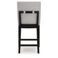 thumbnail image 6 of Signature Design by Ashley Neymorton Upholstered Counter Height Barstool in Dark Grayish Brown, Set of 2, 6 of 7