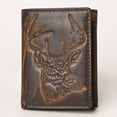 thumbnail image 2 of AMERICAN TANNER Genuine Leather Hand Burnished Trifold Wallet For Men Women H4.25 X W3 X D0.5, 2 of 6