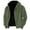 Mens Jackets Green, variant on S-5X Mens Big & Tall Jackets Plus Size Fleece Sherpa Lined Coats with Hoodie Long Sleeve Zip Up Solid Color Thermal Warm Winter Outerwear Jacket