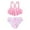 Pink-Tie Dye, variant on GYRATEDREAM Girl's 2 Piece Swimsuits Criss Cross Spaghetti Strap Flounce Bikini Top High Waisted Bottom Bathing Suits Summer Beach Swimwear, 8-9 Years
