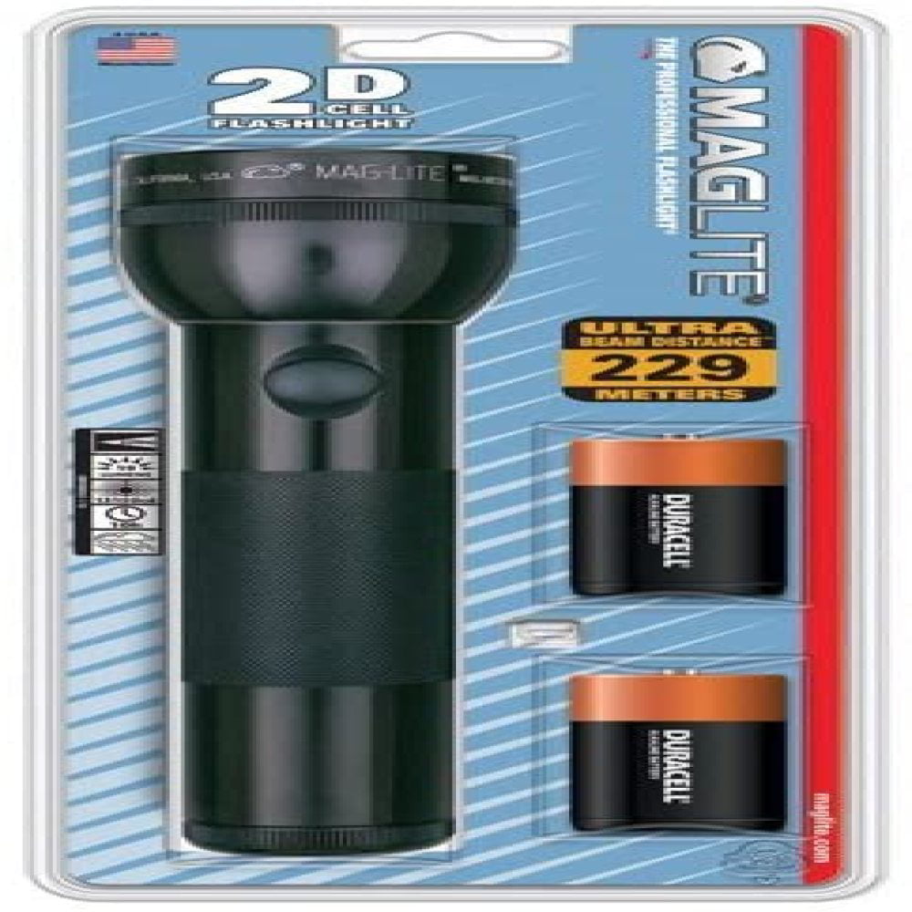 MagLite S2ddx6 Xenon 2d Cell Flashlight 19 Lumens Black for sale online 