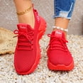 thumbnail image 5 of Domzle Walking Shoes for Women Nursing Slip Work Sock Sneakers Platform Comfortable Weight Light Red 43, 5 of 6