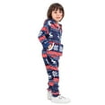 thumbnail image 6 of Plush Cozy Warm Christmas Matching Family One-piece Pocket Pajamas Hoodie Sleepwear Xmas PJ's Festival Snowflake, 6 of 13