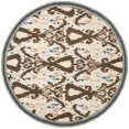 thumbnail image 1 of Safavieh MSR4553B-8R Martha Stewart Collection Handmade Wool Round Area Rug, 8' Diameter, Clove, 1 of 2