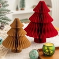 thumbnail image 3 of Selrti Honeycomb Paper Christmas Tree 3D Foldable Accordion Xmas Tree Winter Tabletop Centerpiece for Holiday Dinner Table Indoor Home Decor, 3 of 8