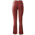 thumbnail image 4 of asdoklhq Yoga Pants for Women,Flare Plaid Pants High Waisted Workout Leggings Stretchy Tummy Control Bootcut Yoga Pants, 4 of 4