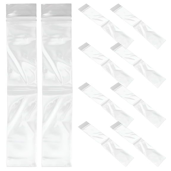 ACDANC Freezer Pop Bags 100Pcs Popsicle Sleeves Freezer Snacks Tube DIY Ice Candy Bags Ice Candy Packing Bags Ice-cream Stick Sealing Bags Zip Seal Freezer Tubes,11.02"x1.97"(LxW)