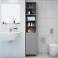 thumbnail image 2 of Costway 72''H Bathroom Tall Floor Storage Cabinet Shelving Display Grey, 2 of 12