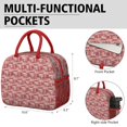 thumbnail image 6 of Womens Red Christmas Patchwork Pattern Lunch Box for Work,Insulated Lunch Bag for Women,Loncheras Para Mujer,Leakproof Adult Lunch Bag for Work,Beach,Travel,Picnic,Camping, 6 of 7