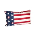 thumbnail image 2 of Patriotic Knitted Pillow, Flag Decorative Cushion, Velvet Back Throw Pillow for Sofa Chair Bedroom Decor, 2 of 6