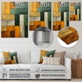 thumbnail image 4 of Designart "Geometric Plains in Cubism III" Cubism Metal Art Living Room, 4 of 5