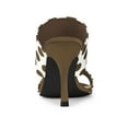 thumbnail image 2 of BLISSFUL STEP Women's Printed Stiletto Heels Slides Sandals, 2 of 7