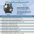 thumbnail image 4 of Vodtian 22mm Quick Fit Hook and Look Nylon Bands Compatible with Garmin Fenix 8 47mm/Fenix 7/Fenix 6/Fenix 5, Garmin Approach S62/S60, Epix Gen 2/Epix Pro 47mm for Women Man, 4 of 8