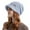 Gray, variant on Lilgiuy Women Slouchy Knit Hat Winter Warm Windproof Baggy Stretch Hat Stretchy Skull Cap with Visor Brim