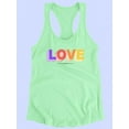 thumbnail image 3 of Love Game On Candy Colors Racerback Tank Women -Image by Shutterstock, Female XX-Large, 3 of 4