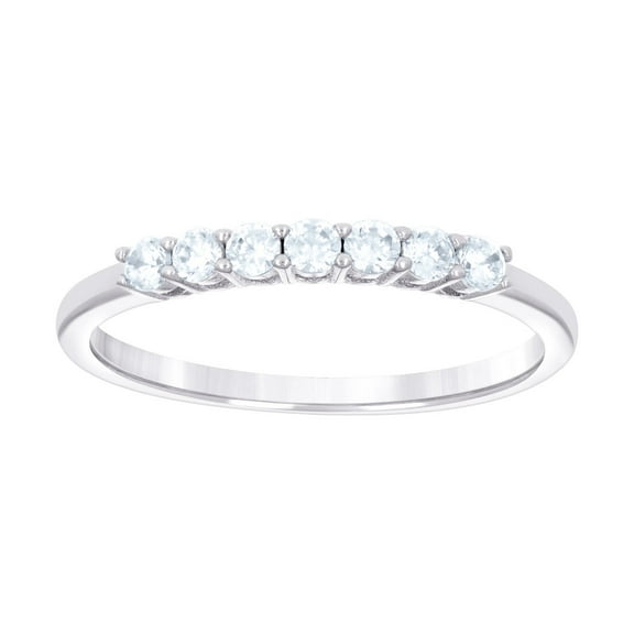 925 Sterling Silver Womens Cubic Zirconia Single Row CZ Wedding Band Ring 2mm Wide Size 5 Wedding Band for Women and Men